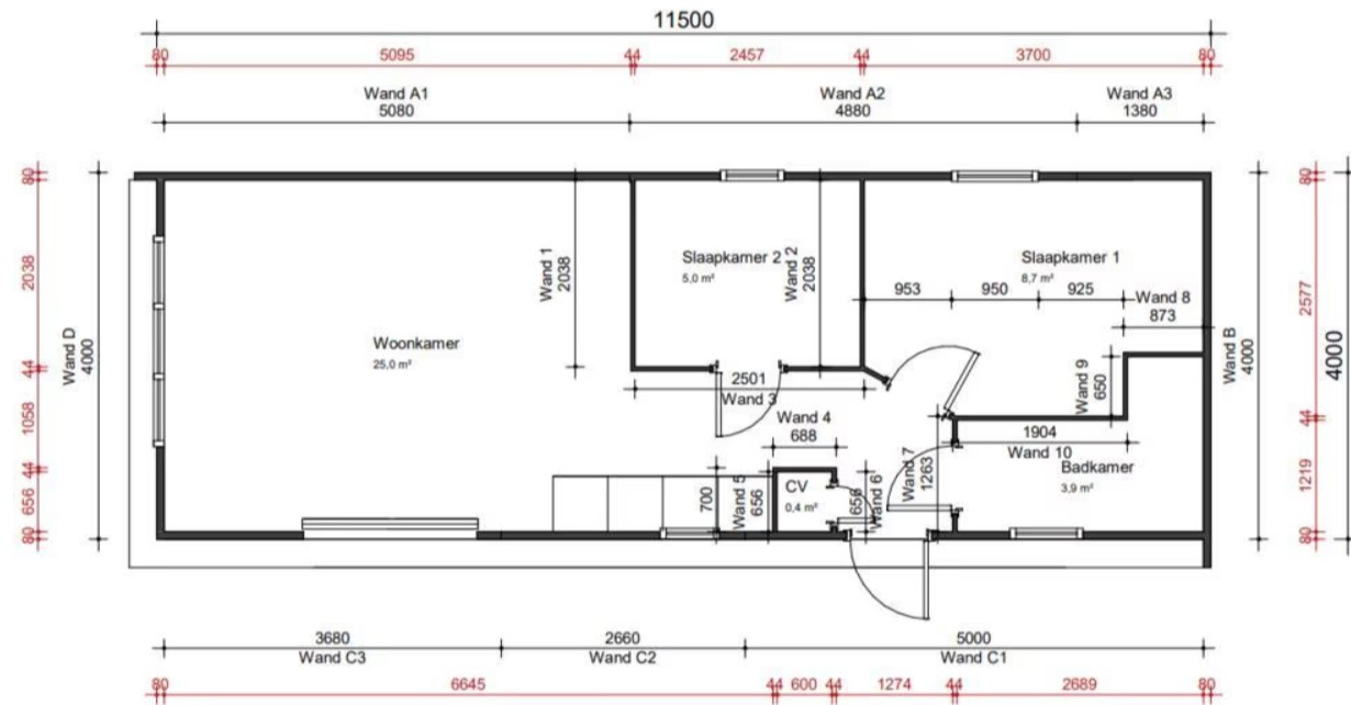 Senzora Nova Plattegrond